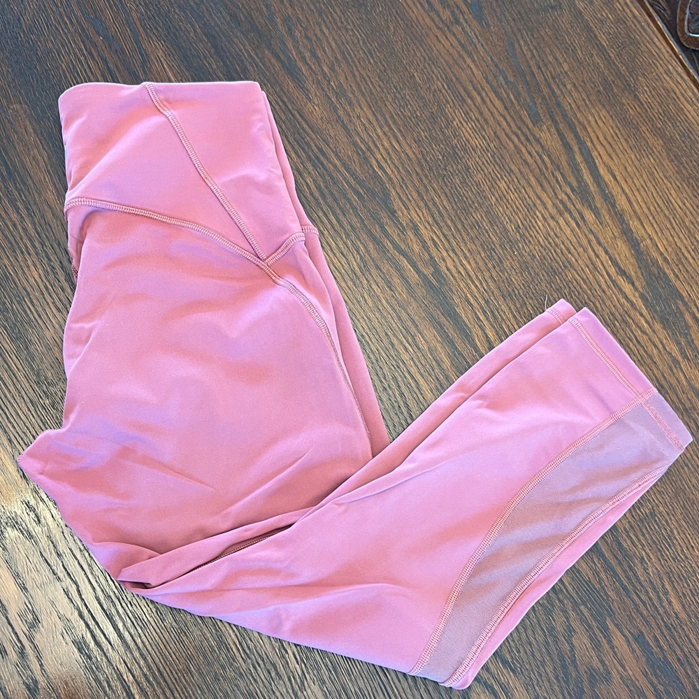 Wunder Train Mesh Panel High Rise Tight - 23” Crop Size 6